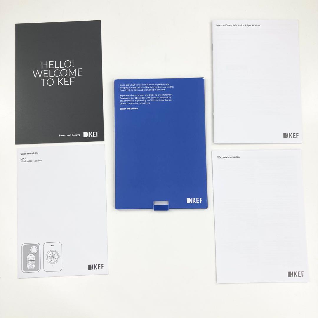 KEF LSX II ワイヤレススピーカー 極美品 C3リモコン 純正スタンド付