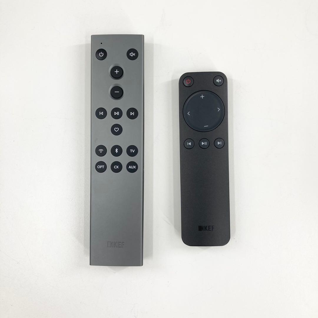 KEF LSX II ワイヤレススピーカー 極美品 C3リモコン 純正スタンド付