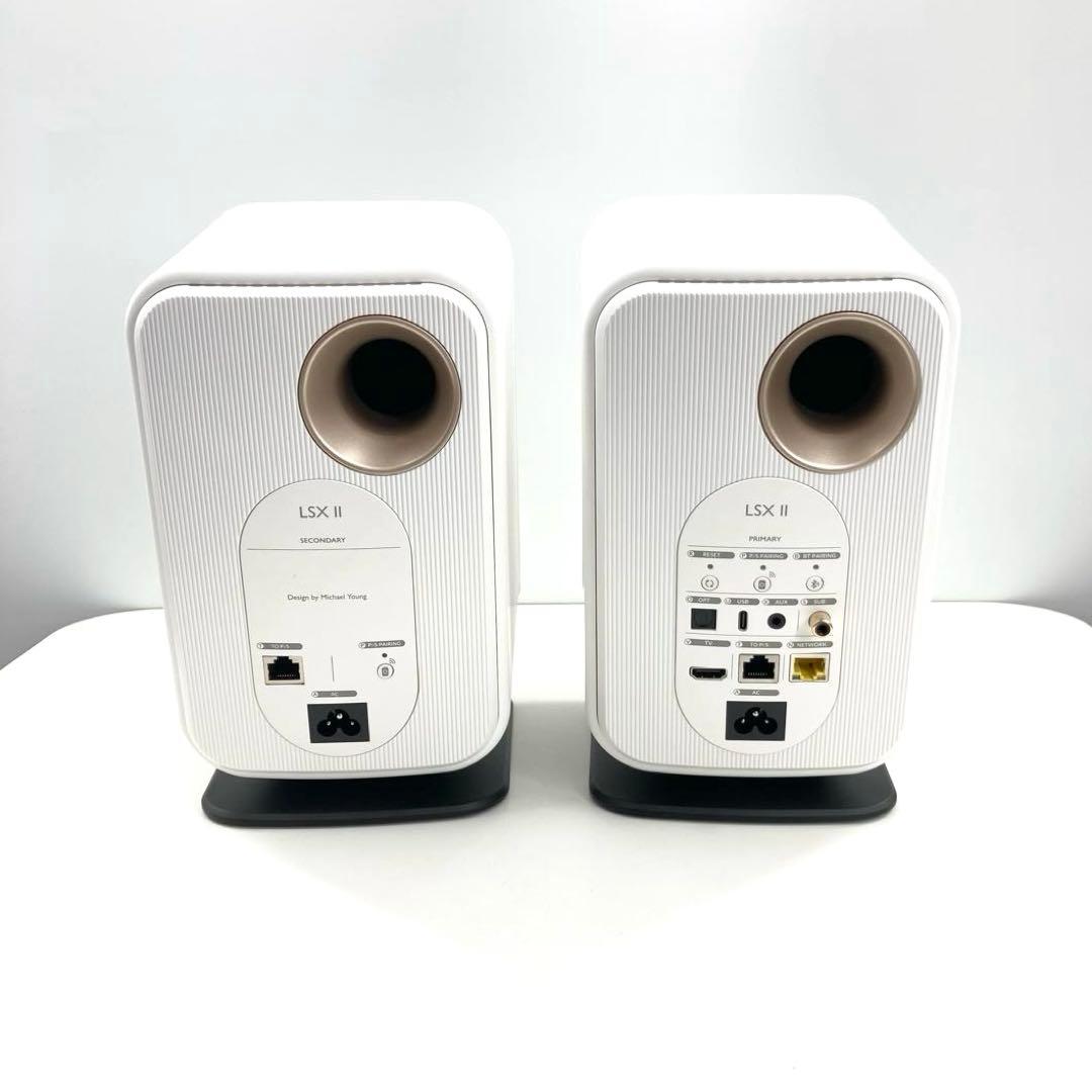 KEF LSX II ワイヤレススピーカー 極美品 C3リモコン 純正スタンド付