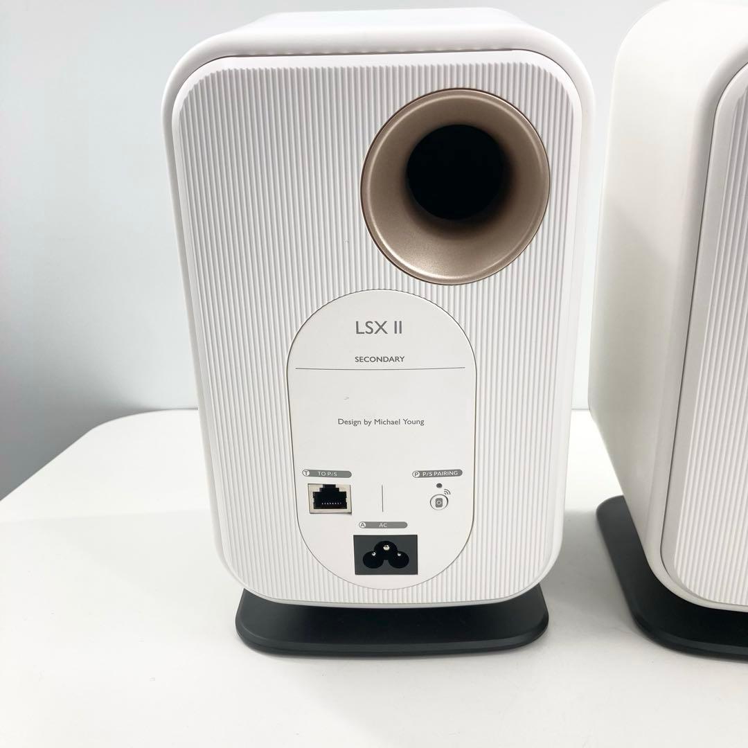 KEF LSX II ワイヤレススピーカー 極美品 C3リモコン 純正スタンド付