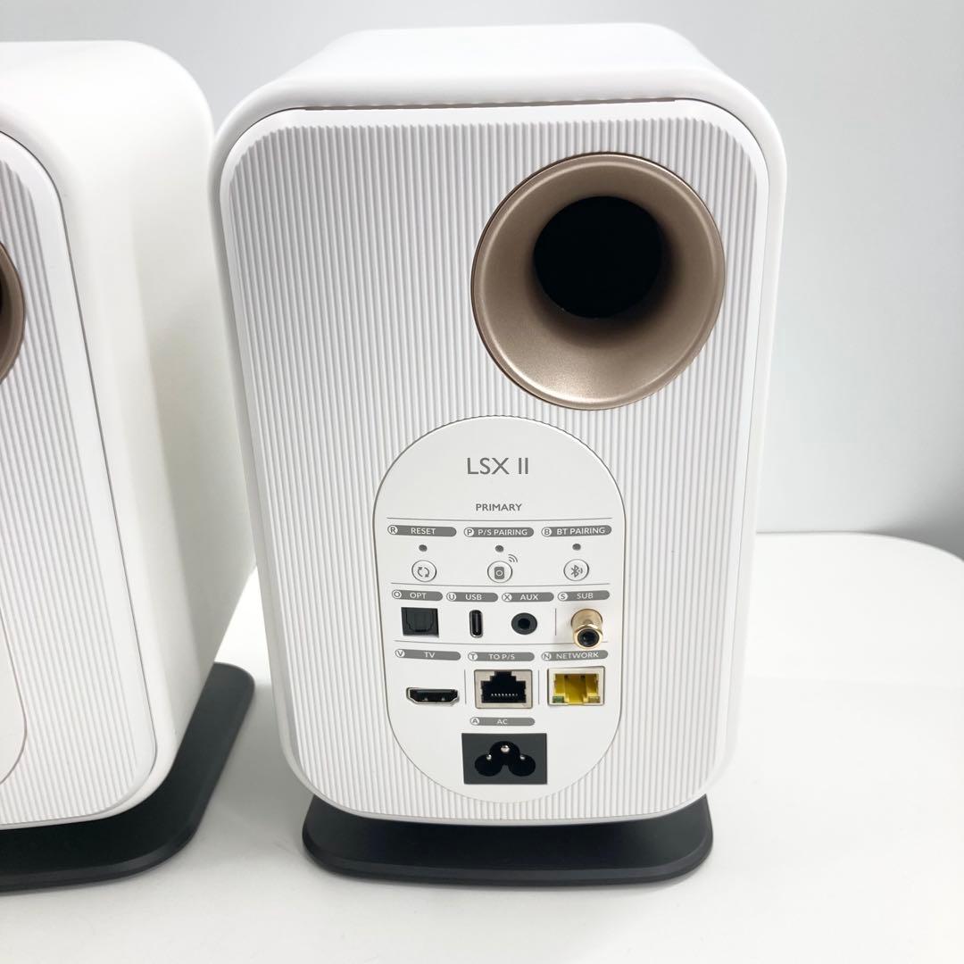 KEF LSX II ワイヤレススピーカー 極美品 C3リモコン 純正スタンド付