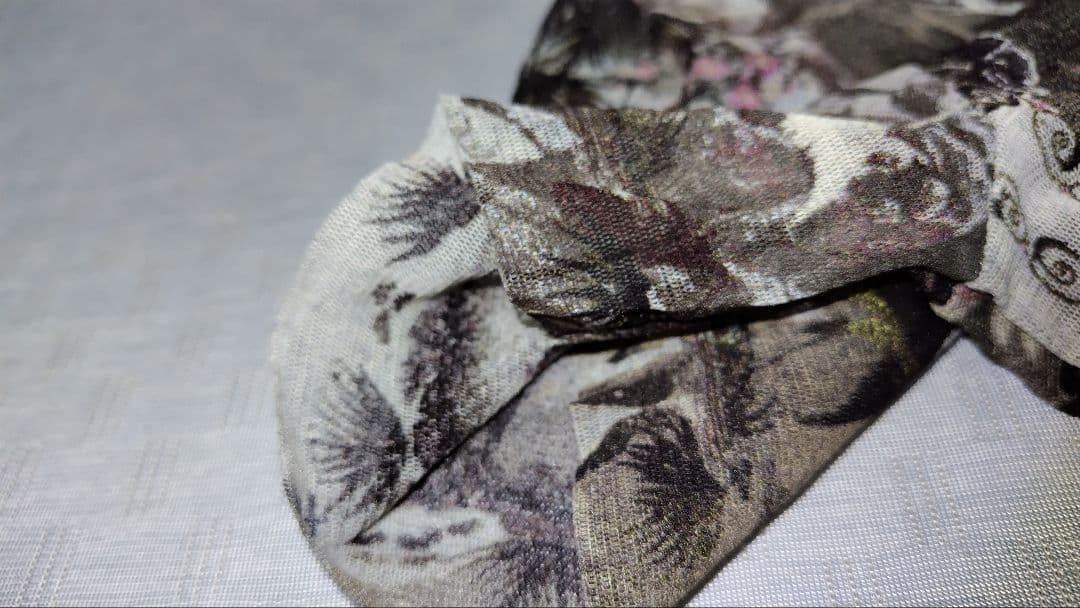 【ジャンポールゴルチェ】40 パワーネット 半袖 花柄カットソー