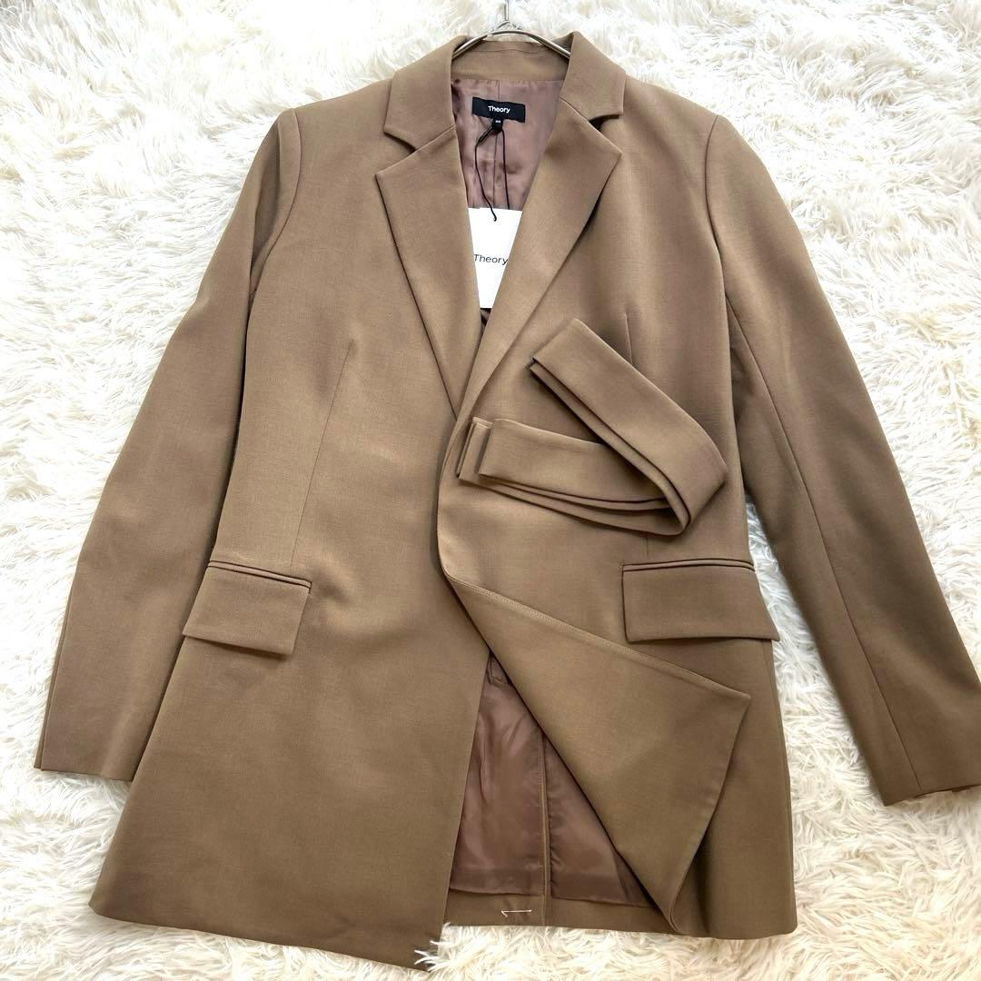 訳あり美品⭐︎22AW 定価5.5万 セオリー Saxony ベルト付き ブレザー