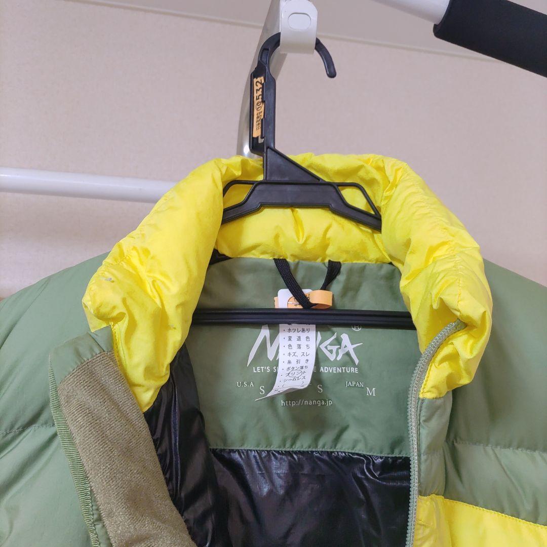 NANGA　マゼノリッジ　ベスト　サイズM　カーキ／イエロー