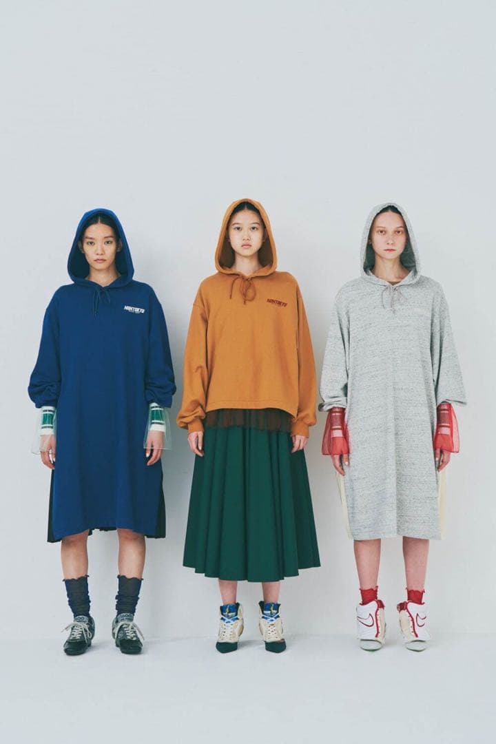 NON TOKYO/ノントーキョー/バックプリーツスウェットワンピース