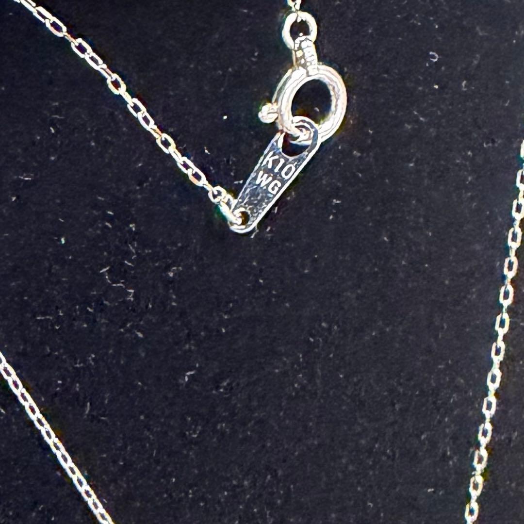 アコヤ真珠 パール ダイヤモンド ネックレス K10 WG 値下げ可能