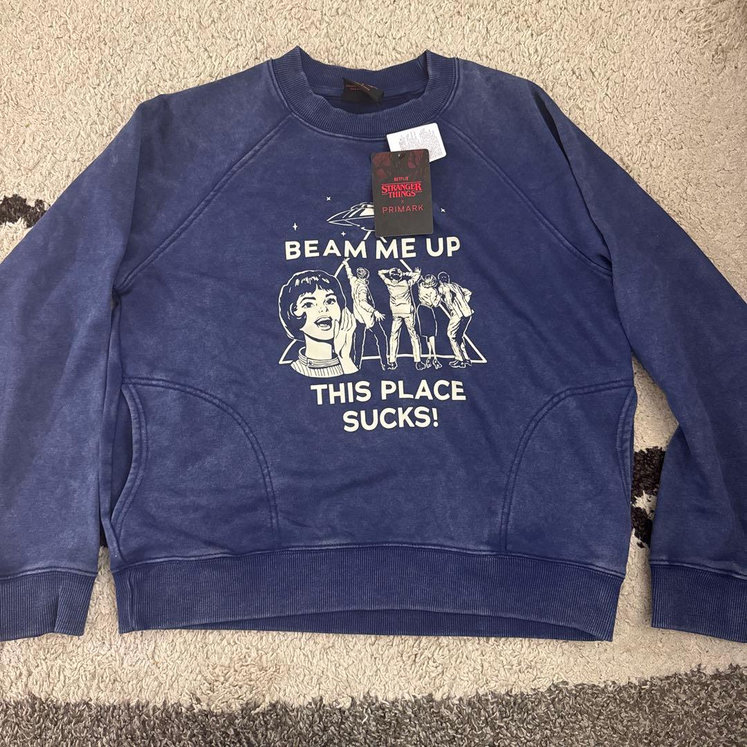 【新品公式】ストレンジャーシングス スウェット ロビン BEAM ME UP