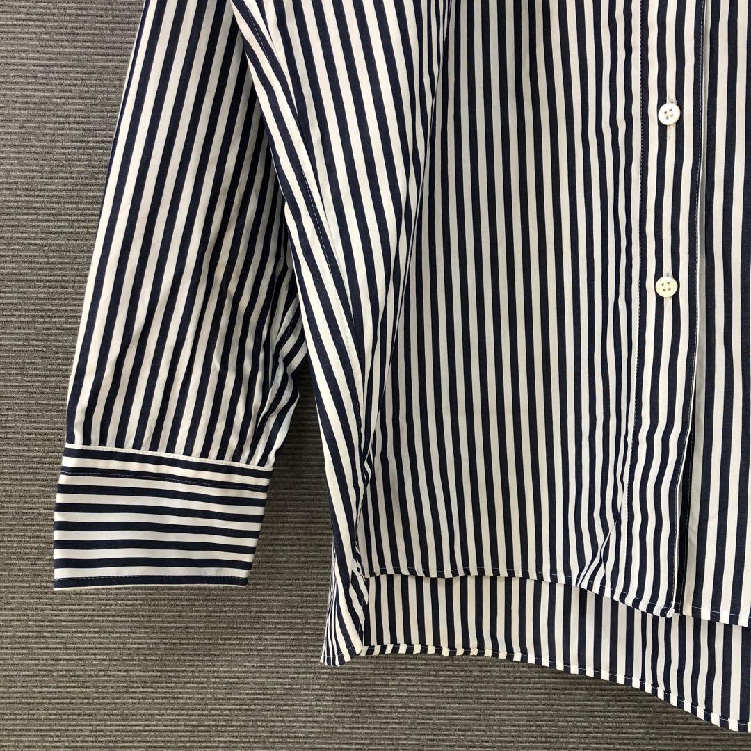 Curensology ＜＆RC＞ビッグシャツ F ネイビー ストライプ