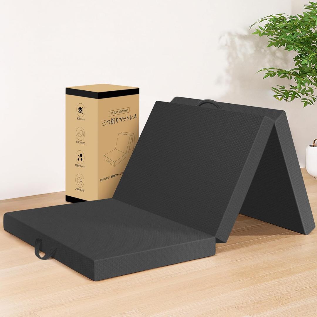 【高反発】折りたたみ マットレス シングル 厚さ10cm 腰の負担を軽減