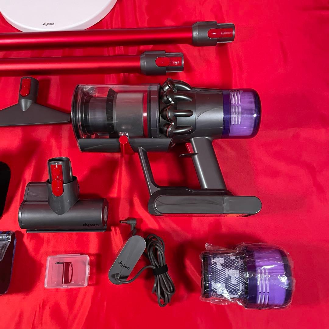 ダイソン① SV15V11 純正スタンド ２本のパイプ ヘッド選択式　フルパーツ