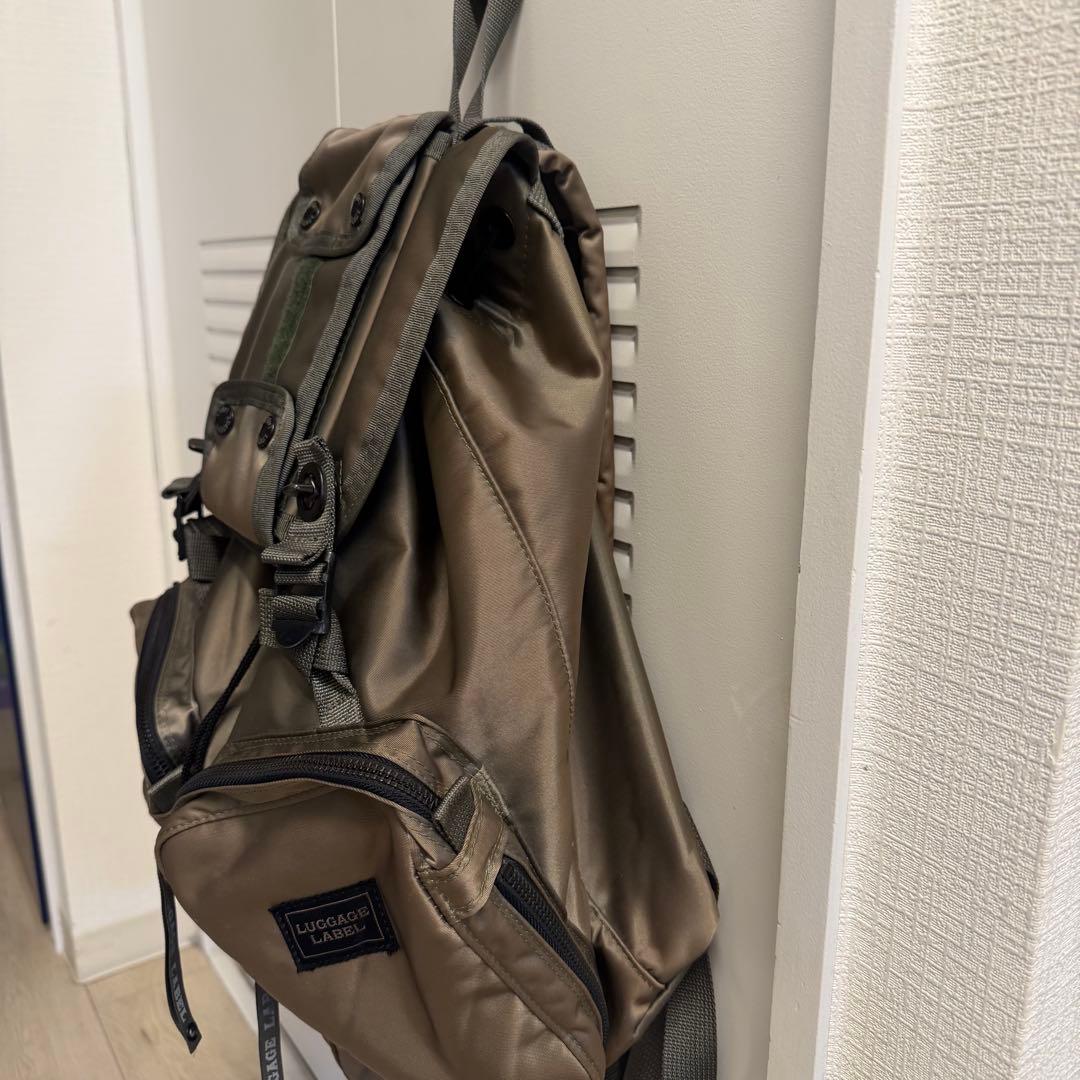 哲*治様 LUGGAGE LABEL ライナー バックパック カーキ系