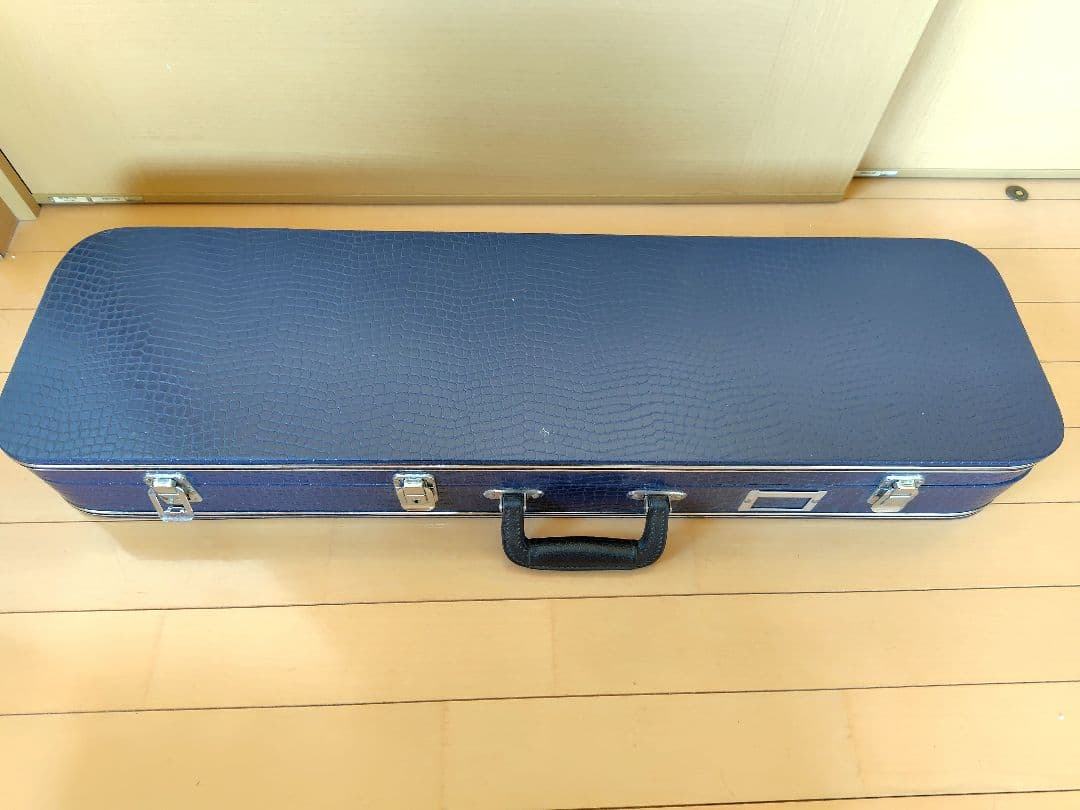 三線本体 人工皮革 蛇皮模様 ハードケース付き