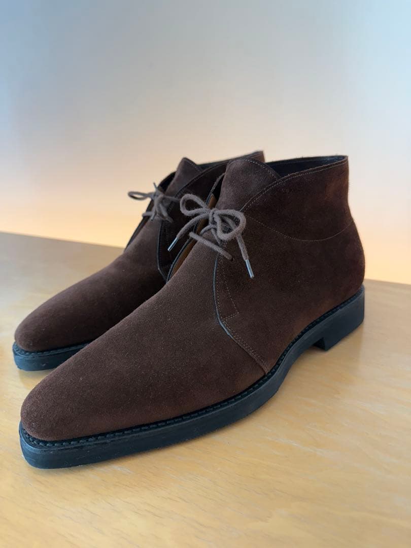 JOHN LOBB LOPEZ ロペス スエードローファー ブラウン