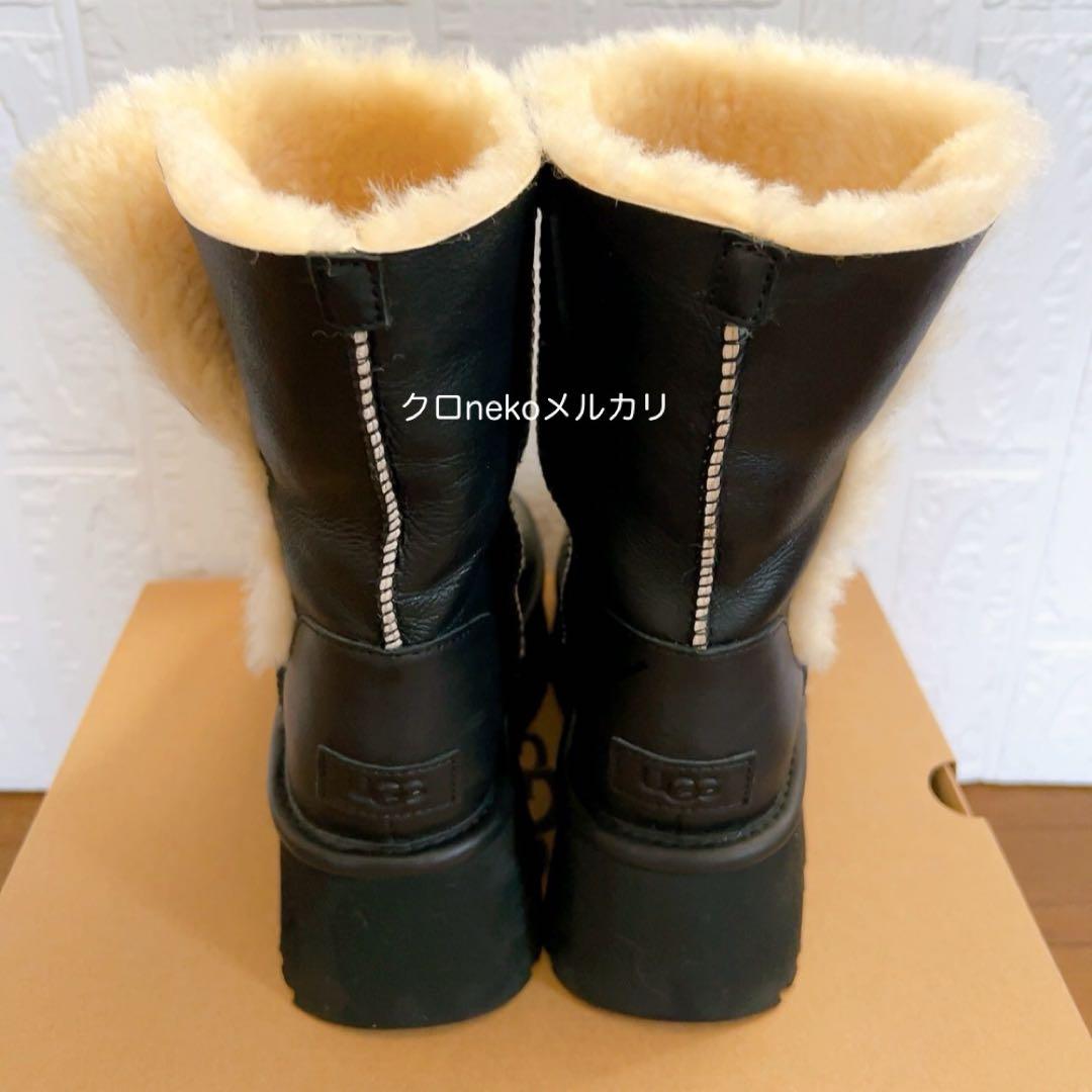 UGGアグ　ESMEE LEATHER BOOT ミディアムボアブーツ