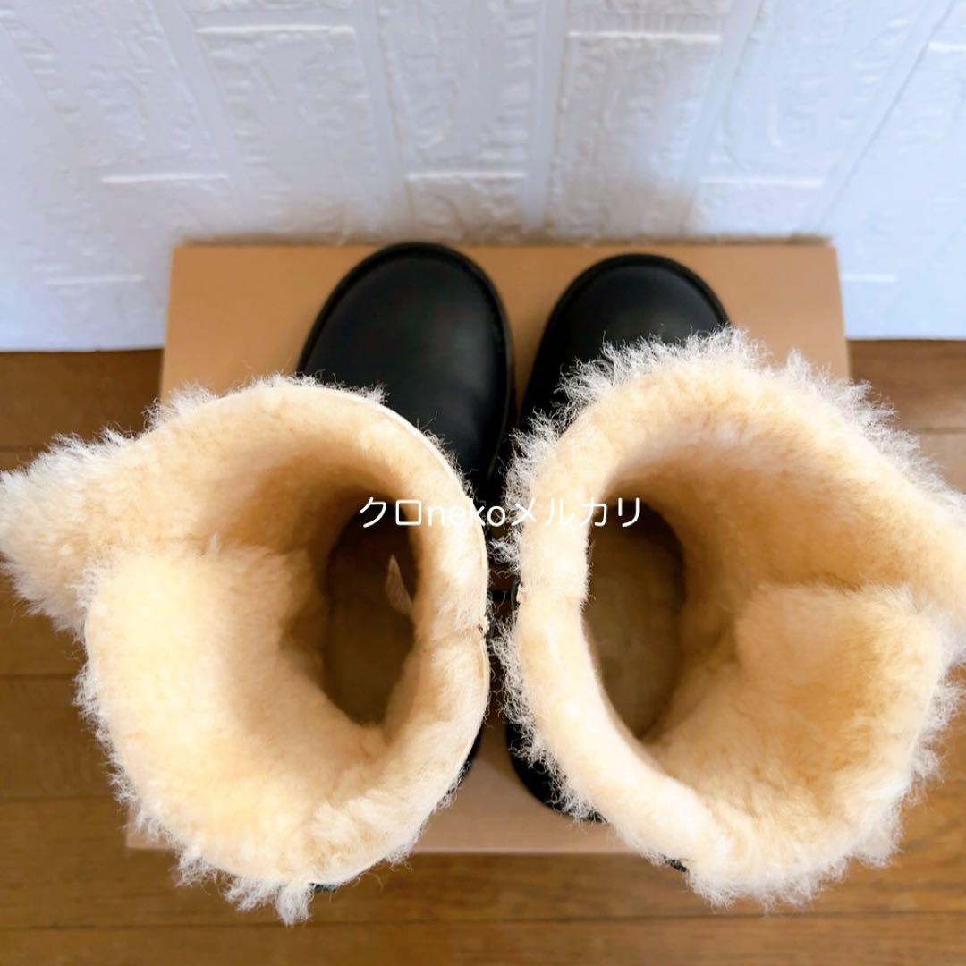 UGGアグ　ESMEE LEATHER BOOT ミディアムボアブーツ