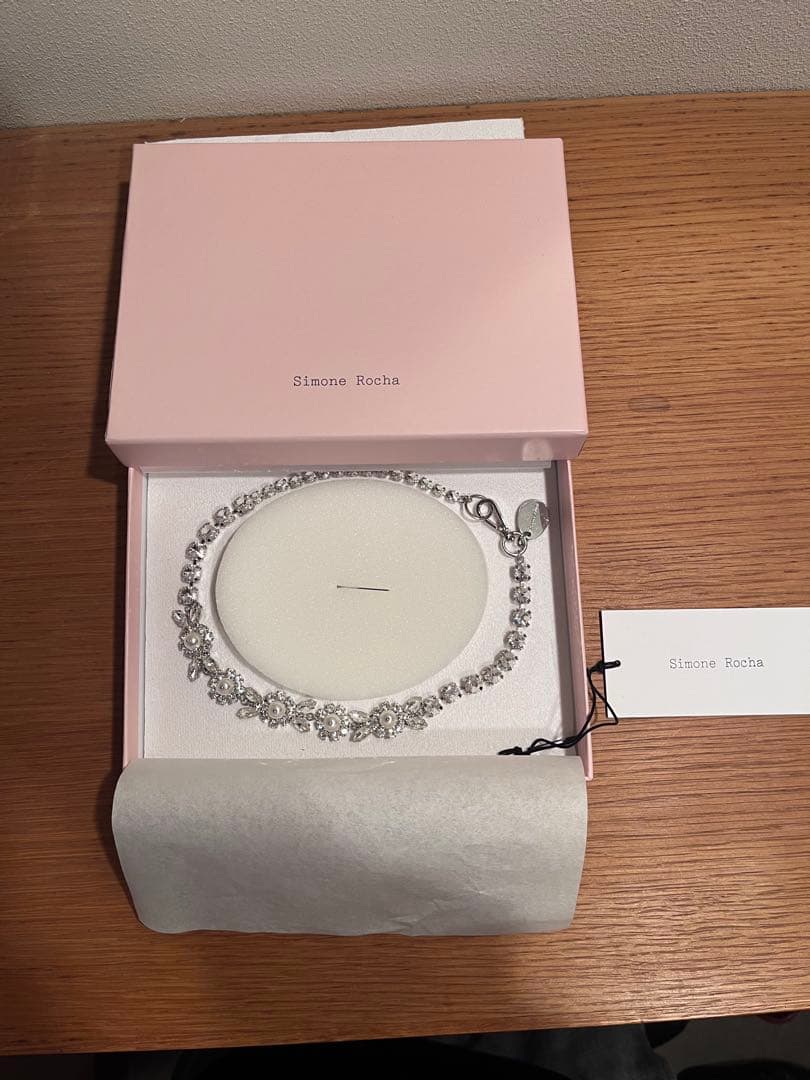 【極美品】Pearl Crystal Daisy Floret Necklace