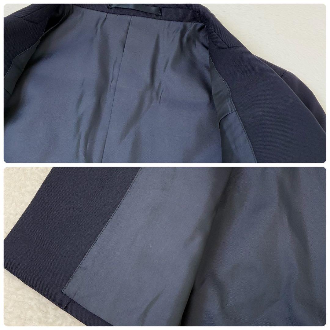 バーバリーズ　紺ブレ　金ボタン　ダブル　ブレザー　ネイビー　ジャケット　7AB