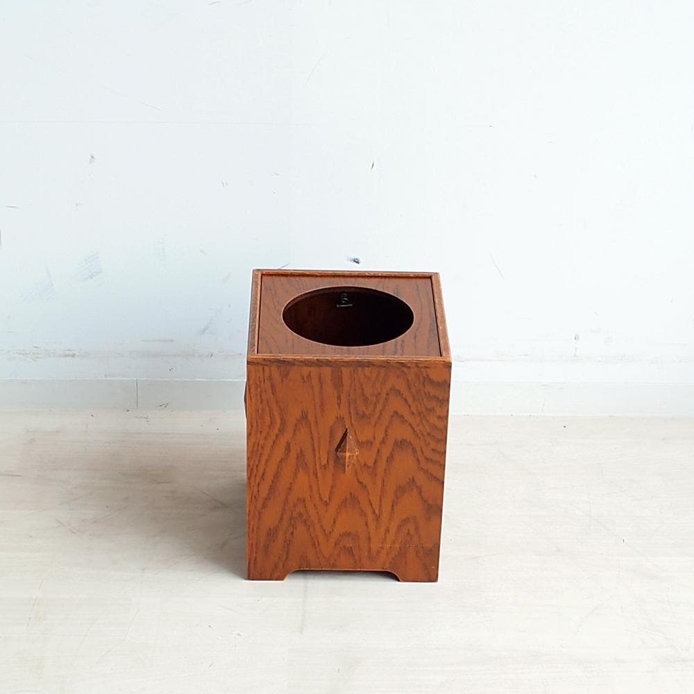 三越家具 ブルージュ オーク材 ダストボックス ゴミ箱 ZR24101