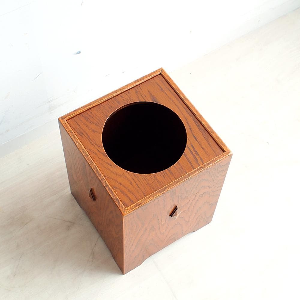 三越家具 ブルージュ オーク材 ダストボックス ゴミ箱 ZR24101