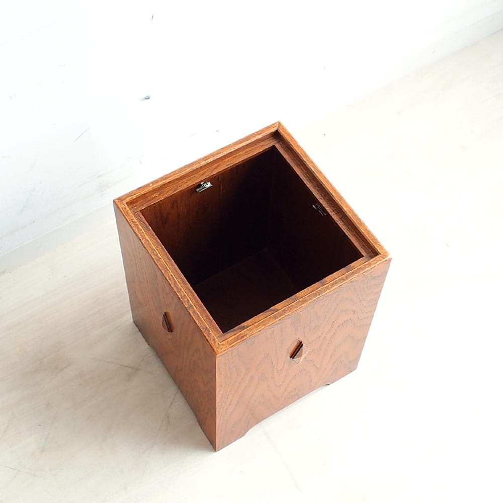 三越家具 ブルージュ オーク材 ダストボックス ゴミ箱 ZR24101