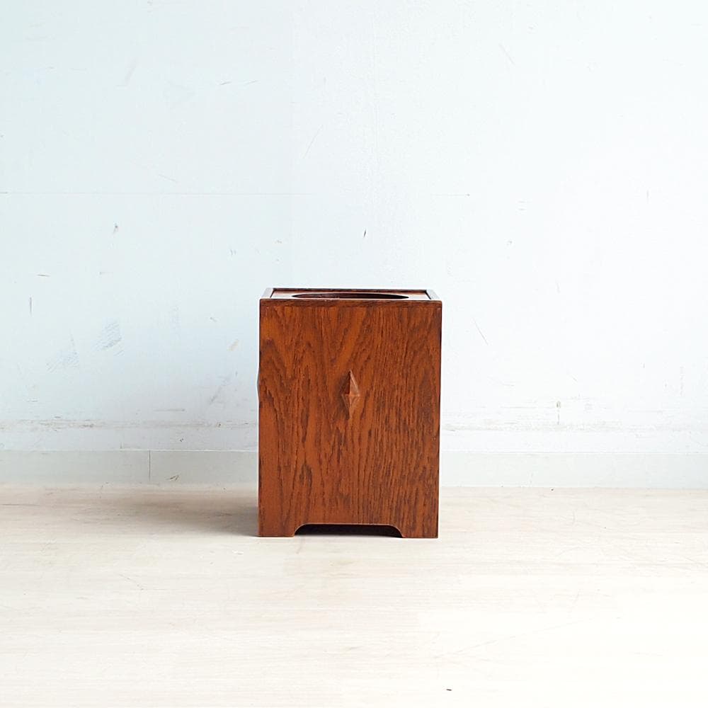 三越家具 ブルージュ オーク材 ダストボックス ゴミ箱 ZR24101