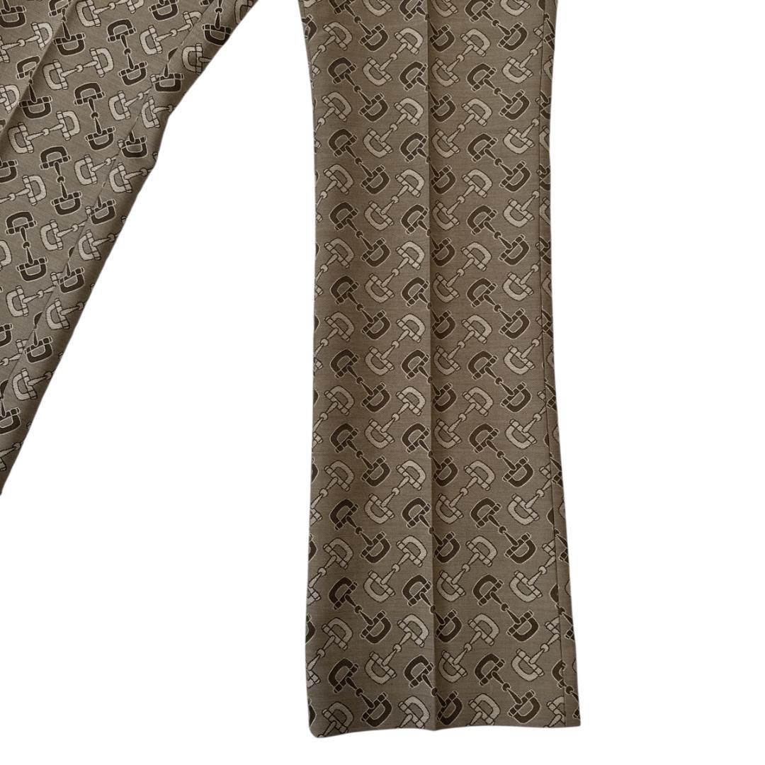 GUCCI グッチ スラックス パンツ ホースビット柄 672087 ベージュ