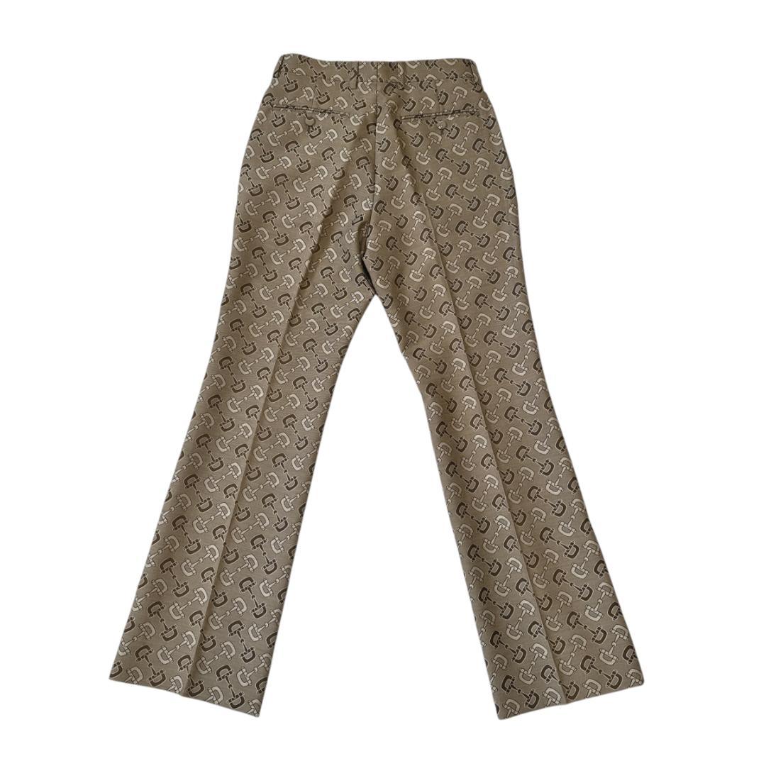 GUCCI グッチ スラックス パンツ ホースビット柄 672087 ベージュ