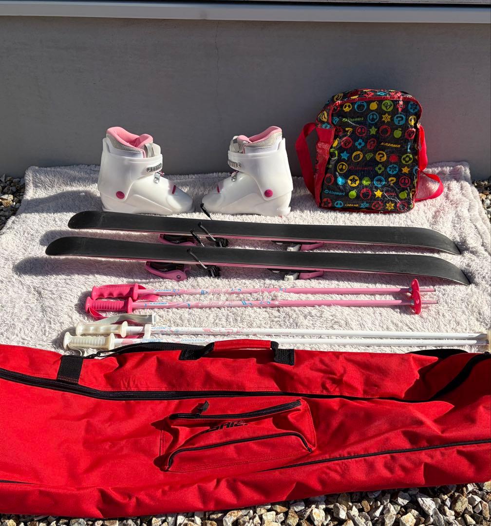 KAZAMA 女の子用　スキーセット（嫁ロック）