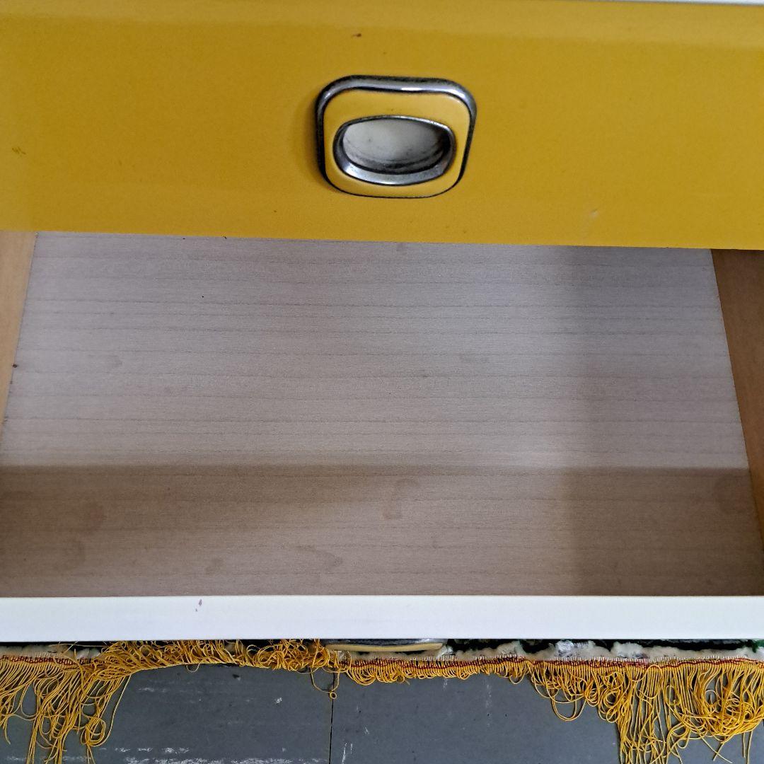 ♡昭和レトロポップ　黄色４段チェスト タンス♡