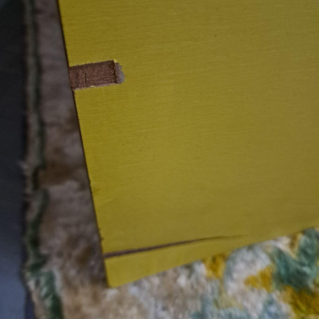 ♡昭和レトロポップ　黄色４段チェスト タンス♡