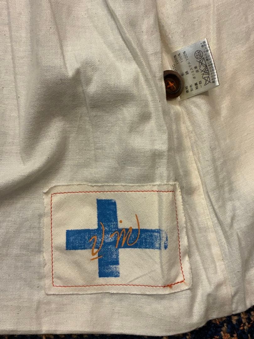 高級　VM　ヴーム　ダブルブレスト フード付き コート　パーカー　レザー　S