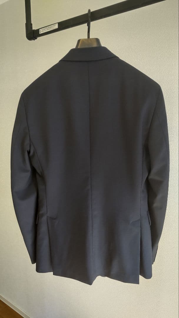 プラダスーツセットアップ　46 紺色　モヘヤ混生地