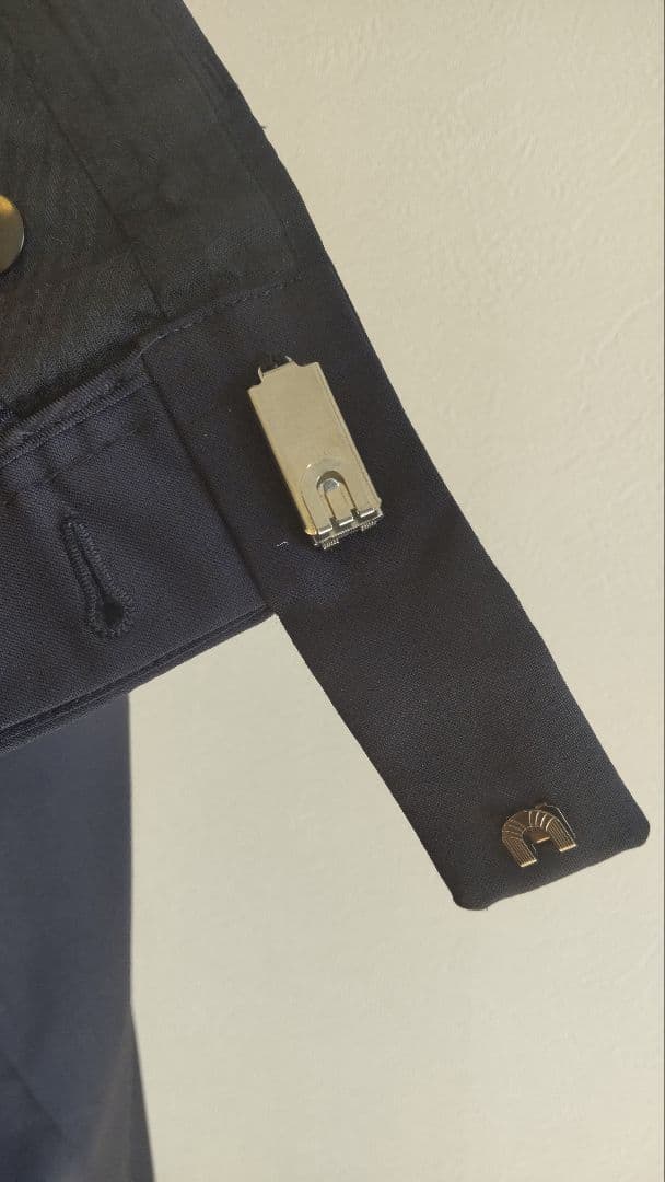 プラダスーツセットアップ　46 紺色　モヘヤ混生地