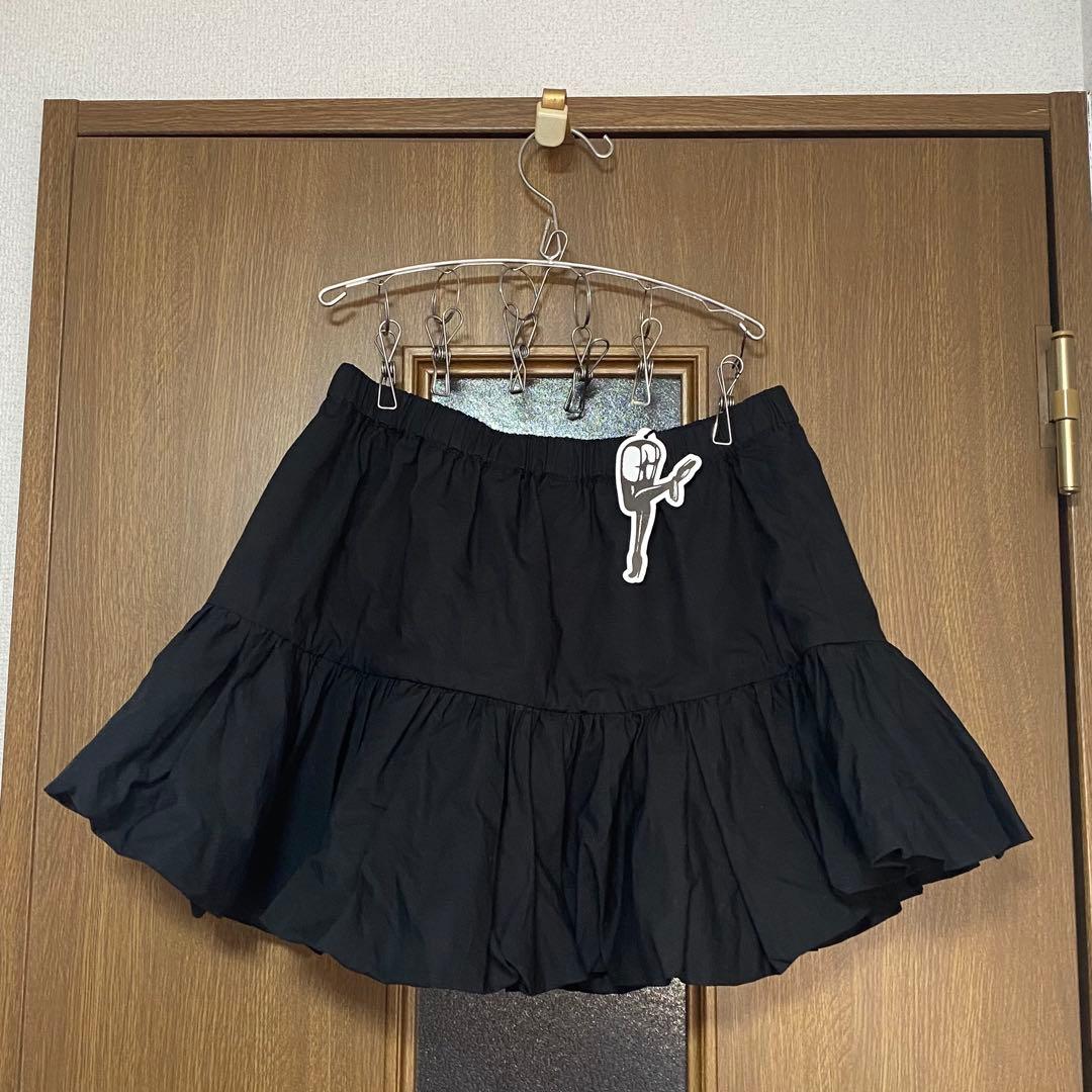 【タグ付き】fictiontokyo バルーンスカート ブラック