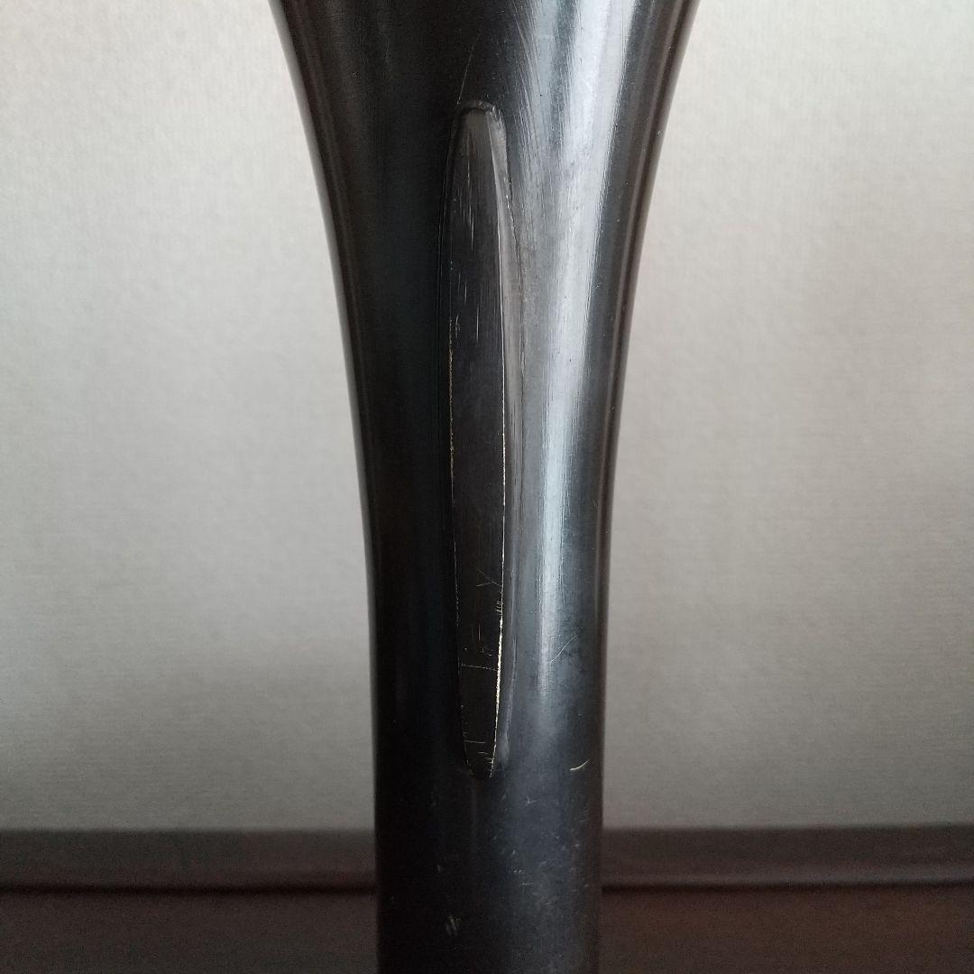 金属製 花器 池坊 ?? 茶道 花瓶 ①