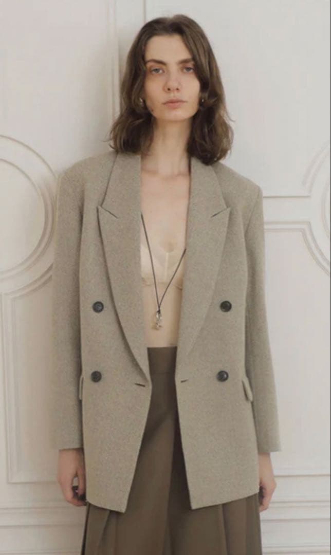 【EMOELLE】ウールネップテーラードジャケット