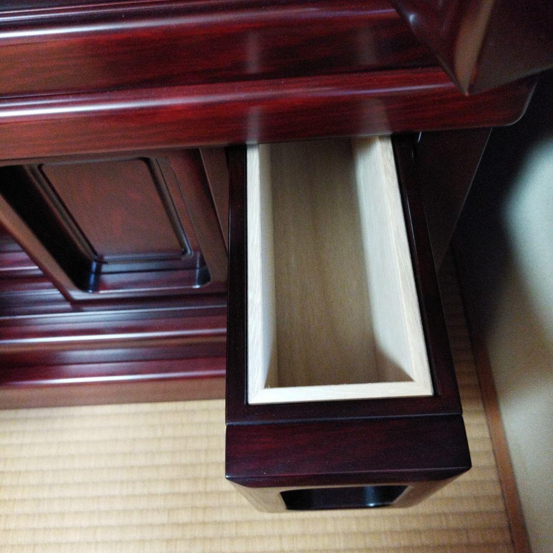 仏壇（紫壇調·仏具セット付き)未使用に近い