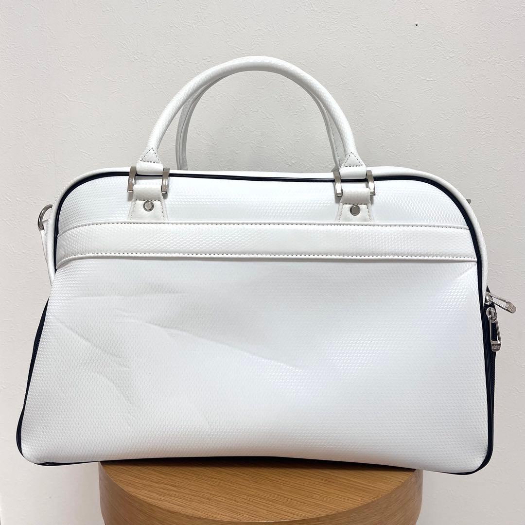 【未使用タグ付き】アダバット｜adabat ボストンバッグ ホワイト　ゴルフ