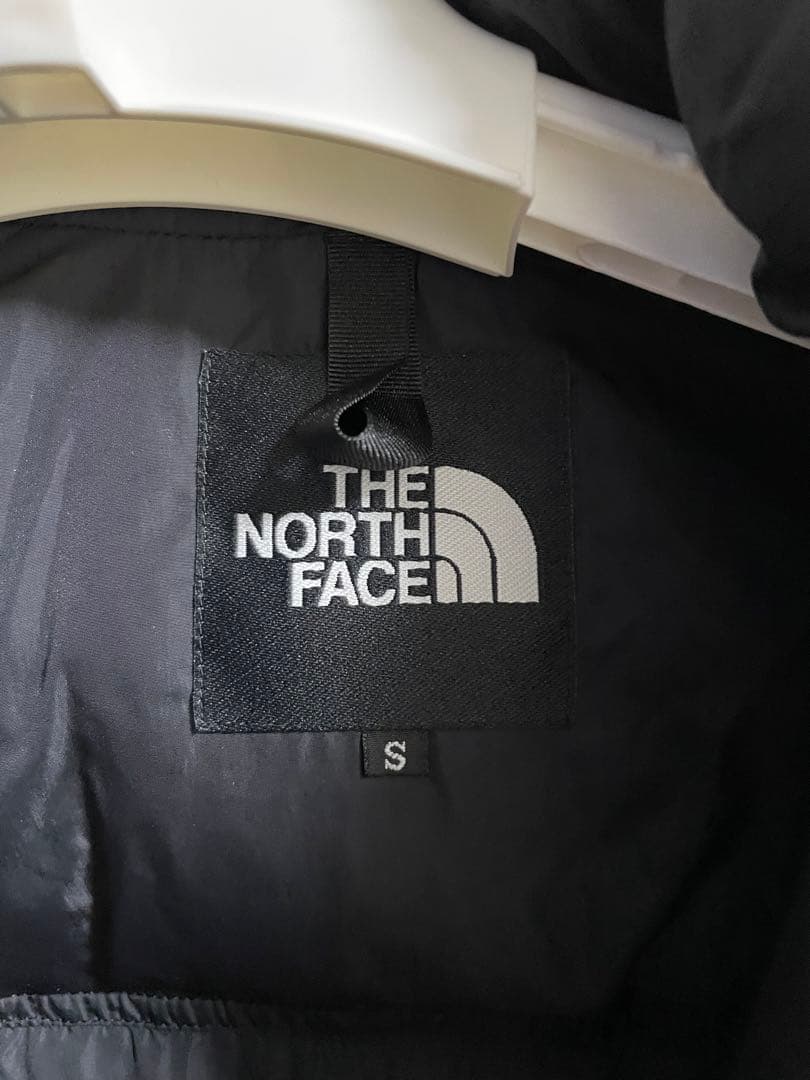 ノースフェイス ヌプシ ダウンジャケット 緑/黒 ナイトグリーン S