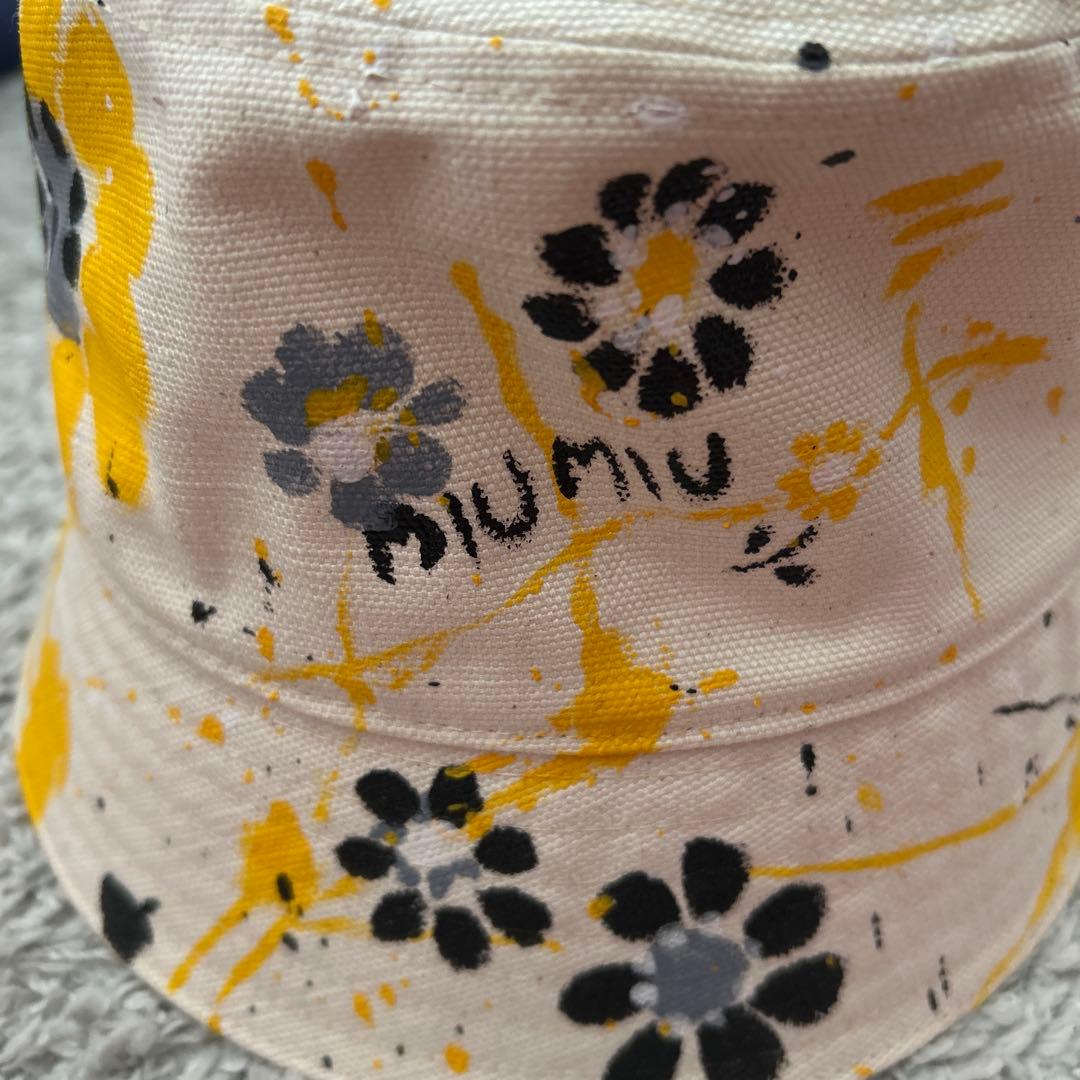 miu miu 花柄 バケットハット S