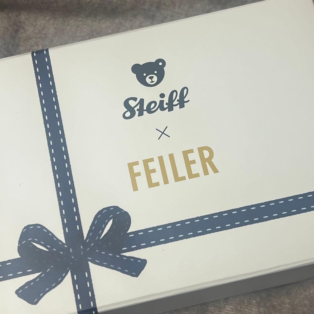 t*＊様 新品未開封⭐︎Steiff × FEILER コラボ ハンカチ&キーリ