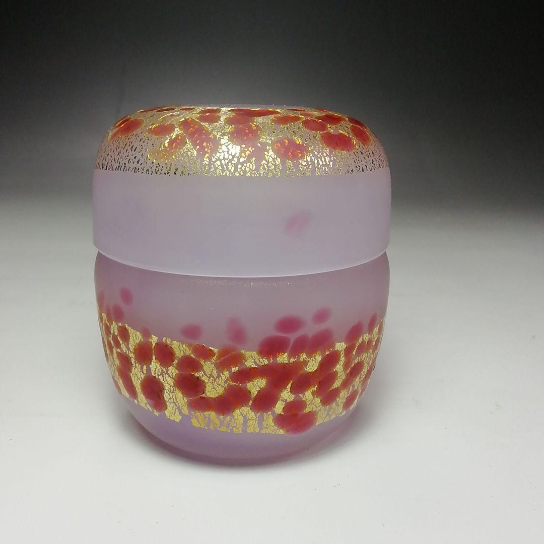 Ｓ６６６　棗　『ぎやまん』『北一硝子』『茶入』　共箱　茶道具