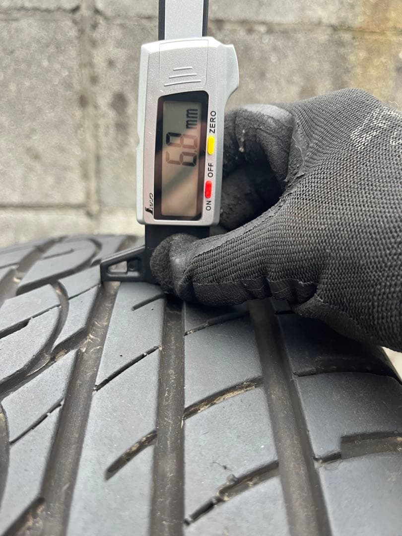 (バリ山)プリウス純正50ツーリングホイールタイヤ4本セット(ジャンク)