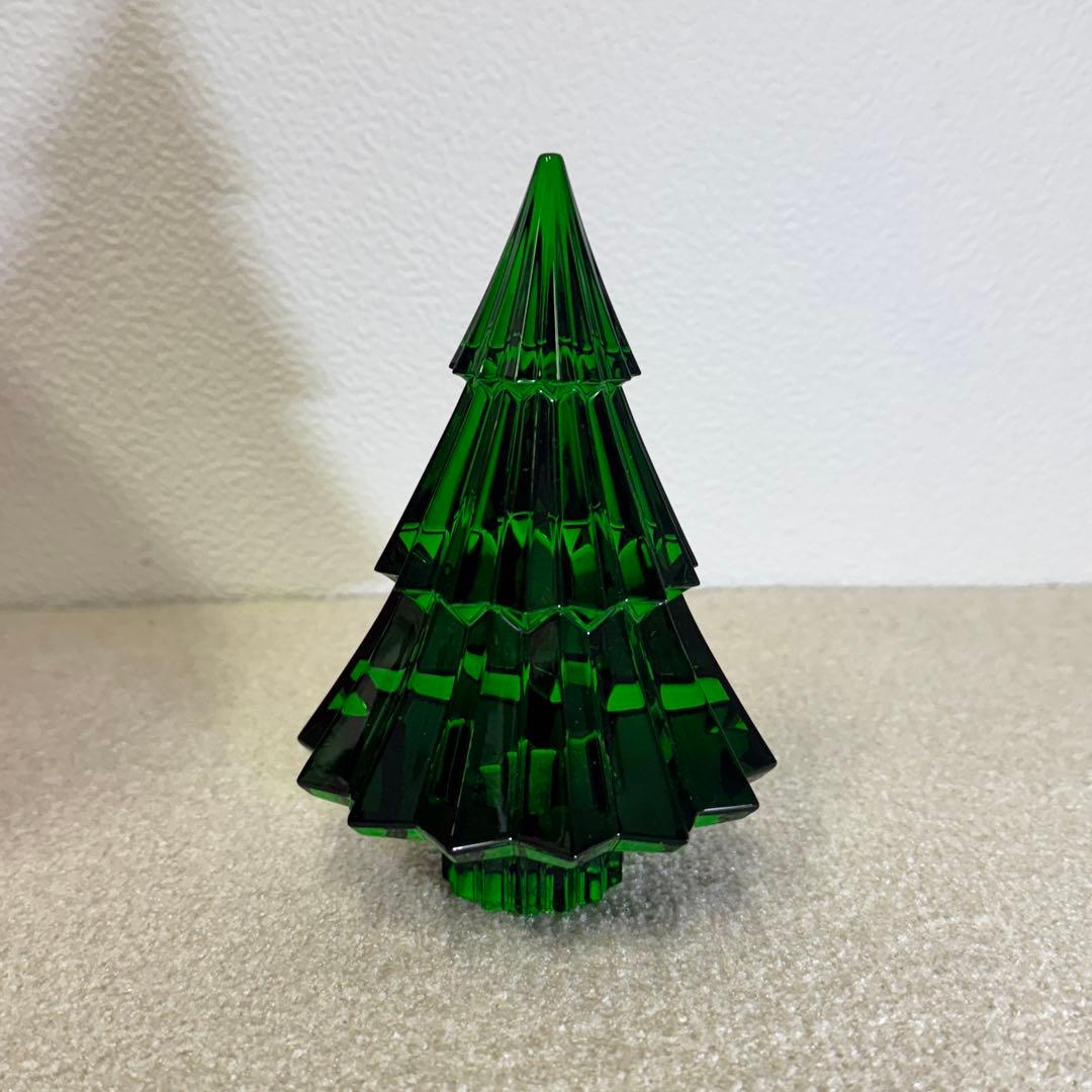 【美品】バカラ Baccarat ミルニュイ クリスマスツリー グリーン