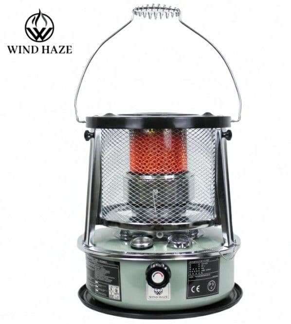 ⭐️屋内外 灯油ストーブ ダイヤル式 高さ伸縮式 替芯付 WIND HAZE
