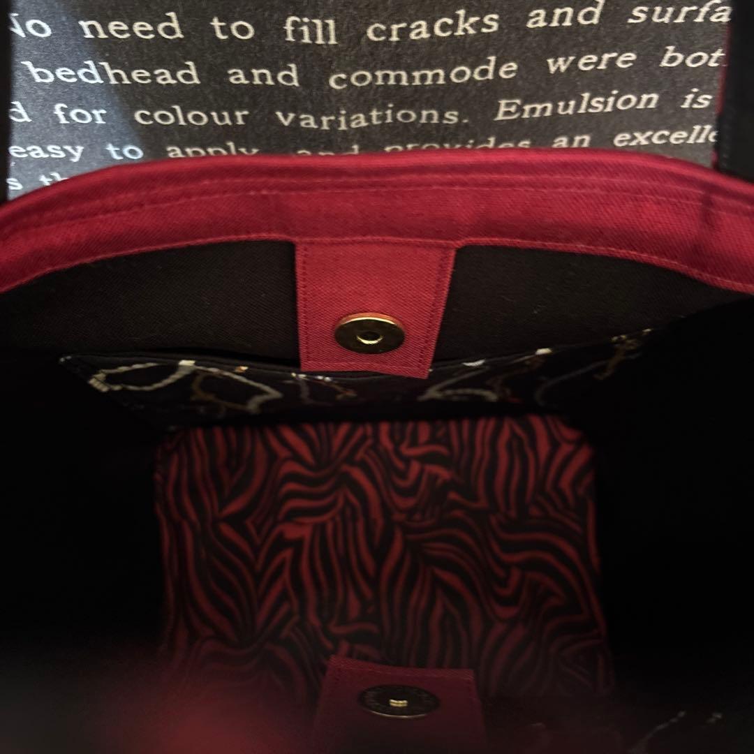 ロラライハリス刺繍、SPXファブリック トートバッグとポーチ2個の3点セット