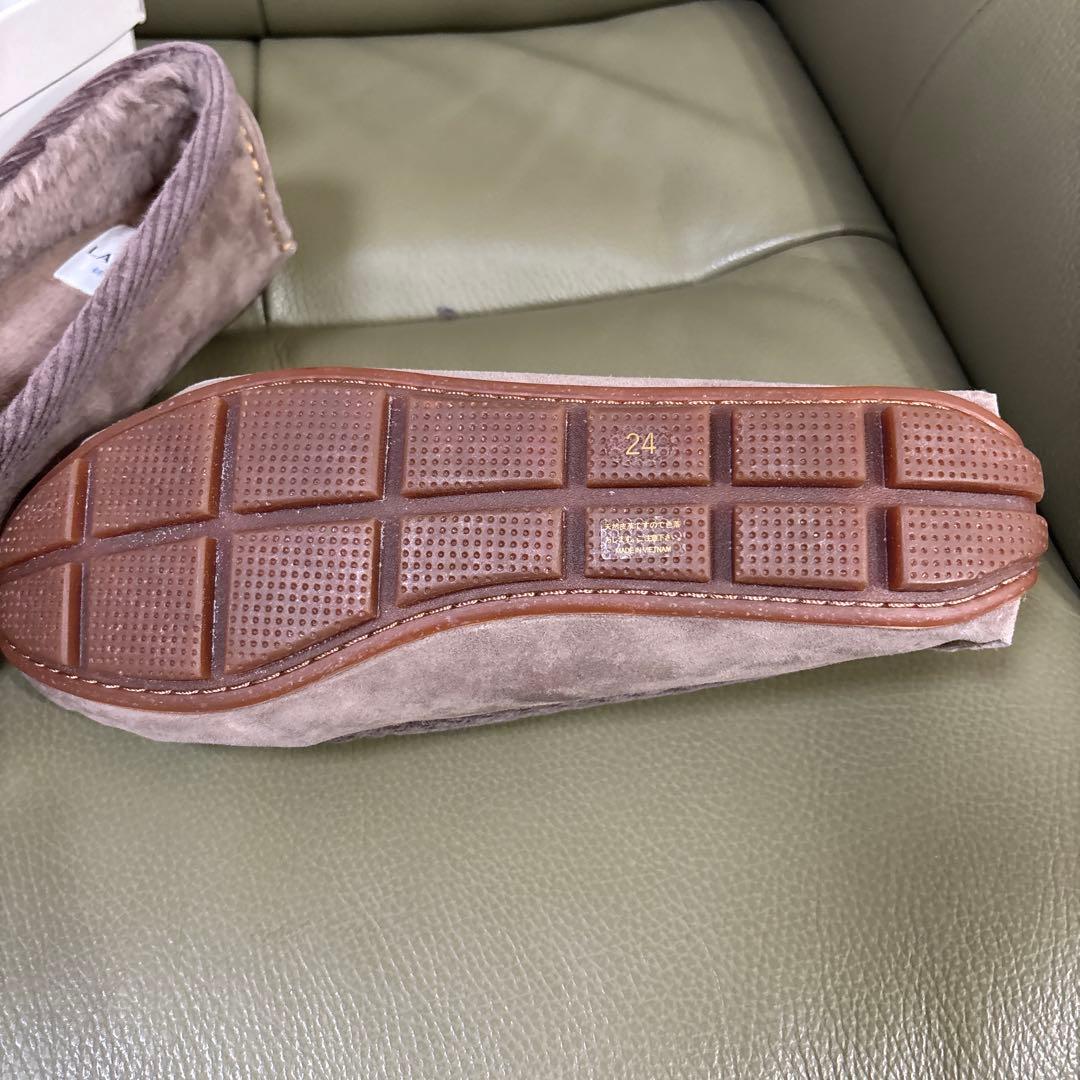 新品未使用完売色ランバンオンブルーモカシン24cm