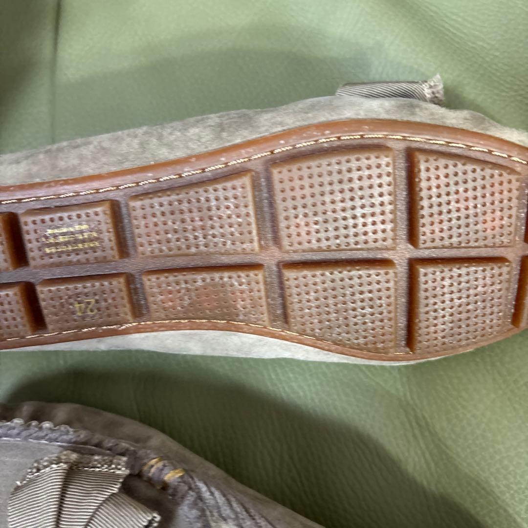 新品未使用完売色ランバンオンブルーモカシン24cm