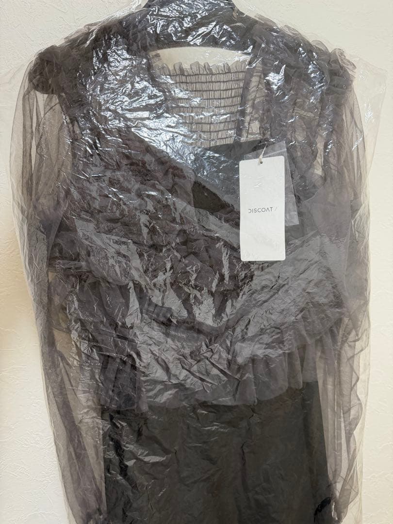 【新品未使用】DISCOATディスコートチュールフリルボレロ付きブラックドレス