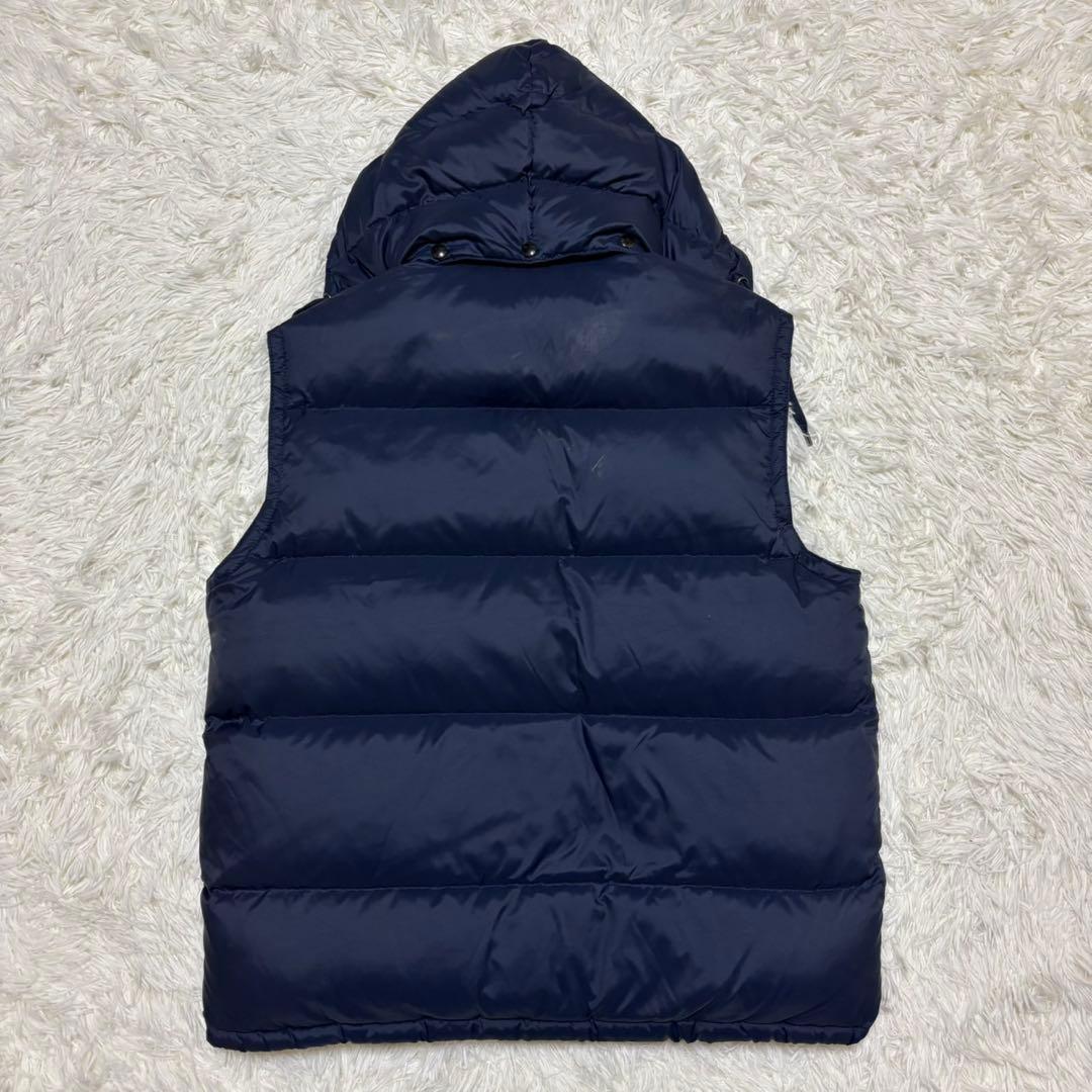 【ポロバイラルフローレン】ダウンベスト　2way ポニー刺繍　ネイビー L